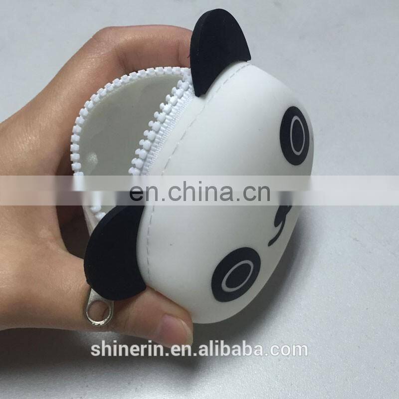 Fashion Girls Clutch Coin Bag Promotion Kawaii Animal Cartoon Silicone Wallet Purse