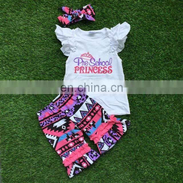 Cheap Summer Boutique Clothes Ruffle Stripe Short Little Kids Girls Clothes