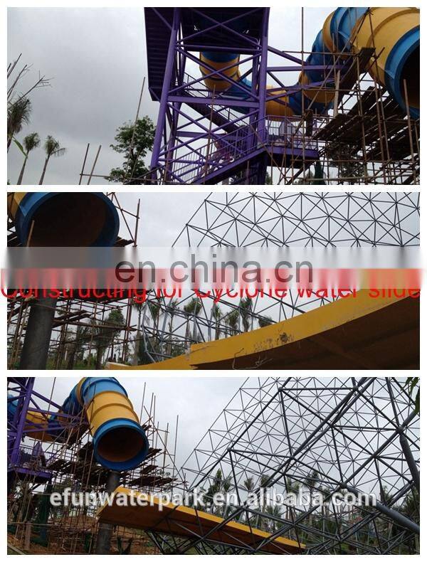 China Guangxi 30,000 Fiberglass Water Slide / Wave Pool / Family Water Playground Water Park