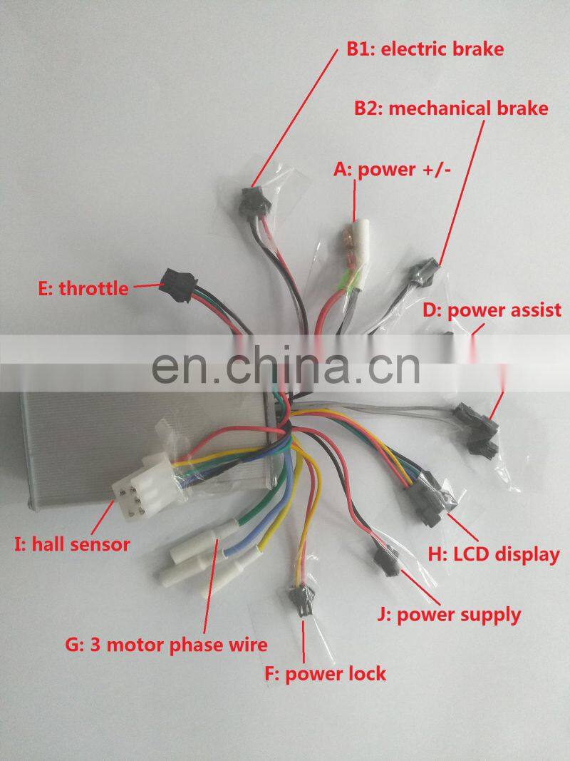 24V 36V 48V 500W 800W motor controller for electric bike bicycle