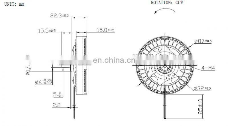Constar high power 36V bldc motor for ebike