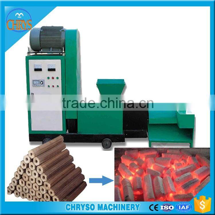 No Binder Hydraulic Structure Small briquette making machine for BBQ Burning