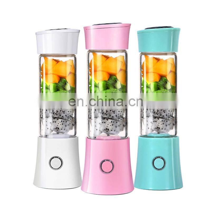 480ML Portable Juice Blender 6 Blades USB Portable Blender Juicer