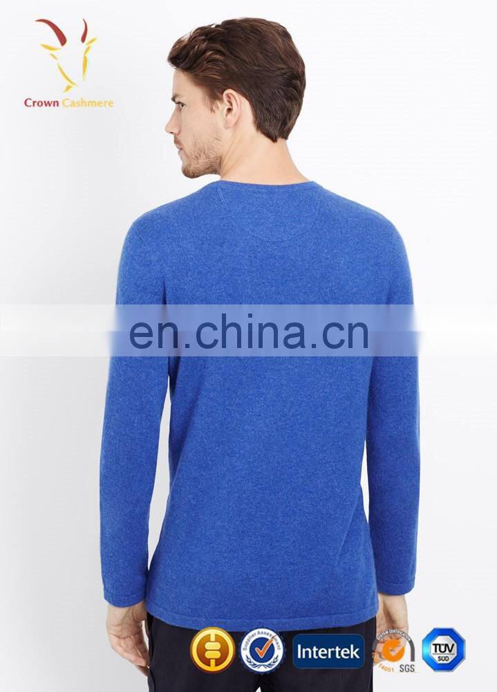 Fashion knitted jumper for men wool custom with intarsia design sweater