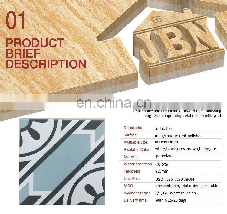 20x 20 Blue 3d Geometric Inkjet interior Porcelain Floor and Outside Wall Decorative Tiles