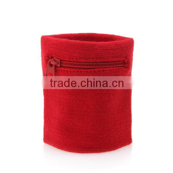 Plain weave zipper wristband