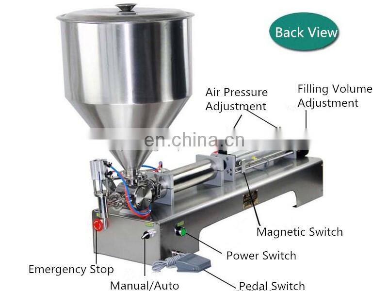50-1000ml Single Head Cream Shampoo Filling Machine with Mixer