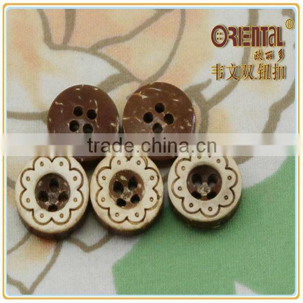 High quality 4 hole wood buttons