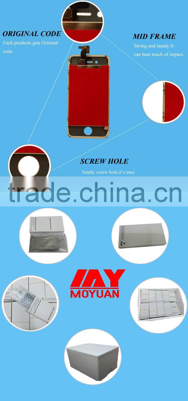 2016 hot new arrivals for iphone 5 c lcd, lcd touch screen for iphone 5 c screen
