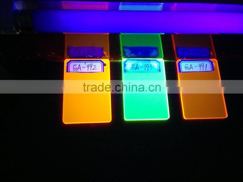 Extruded acrylic board fluorescent