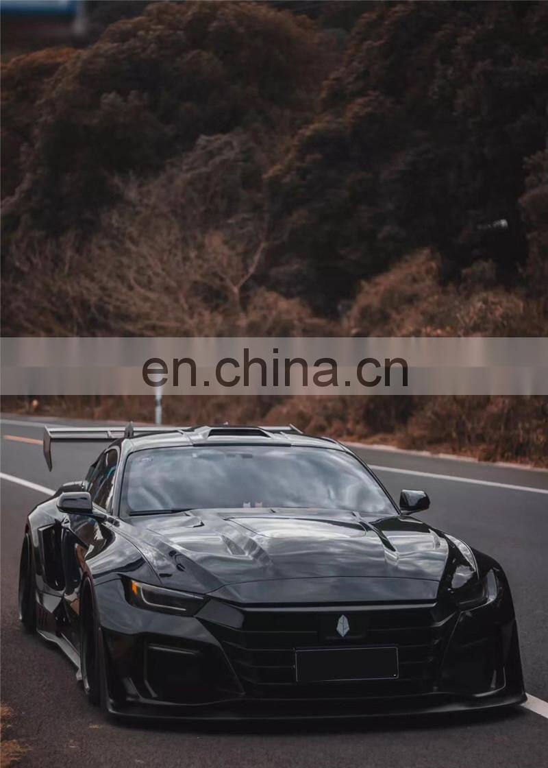 Runde High Quality For Ford Mustang Modified Dawn M1 Wide Body Kit Robot Front Bumper Hood Spoiler Rear Lip