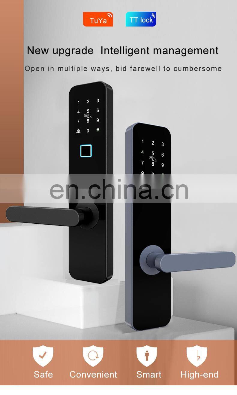High Quality Safe Keyless Biometric Fingerprint Tuya Smart Lock For Hotel