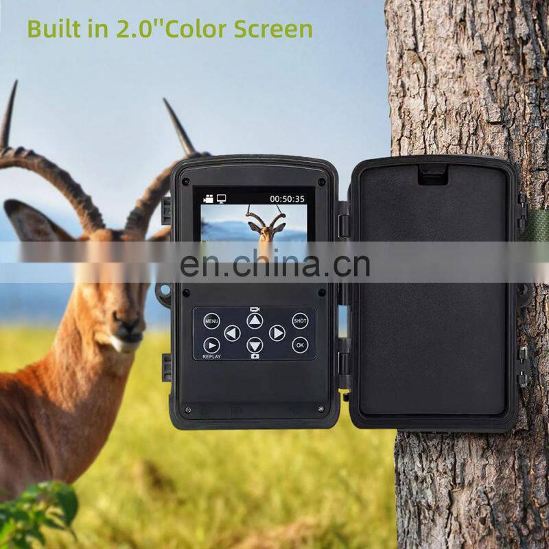 24MP 1080P thermal camera for hunting Motion Activated Camera Wildlife waterproof Hunting trail night vision Camera HC-808A