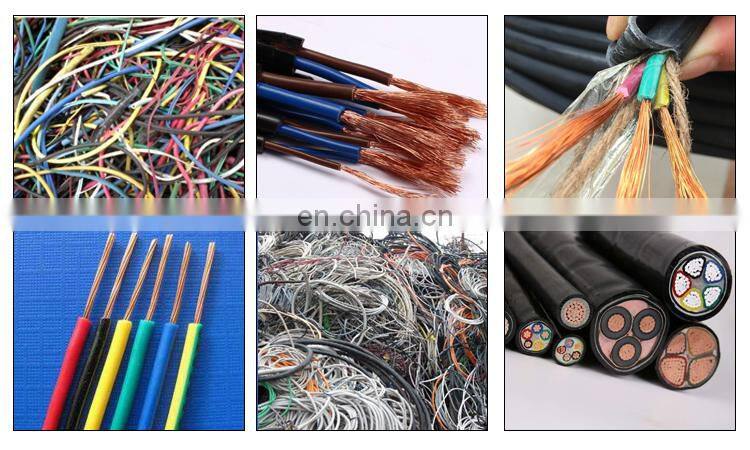 Super copper wire machine 99.9%  scrap copper wire recycling granulator machine for sale