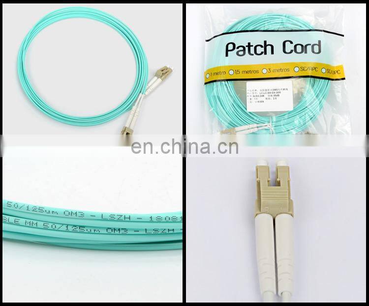 FO 10ft OM3 LC to LC fiber optic cable 30m- 50/125 multimode duplex LSZH fiber optic jumper for SFP 10G SFP+ media converter