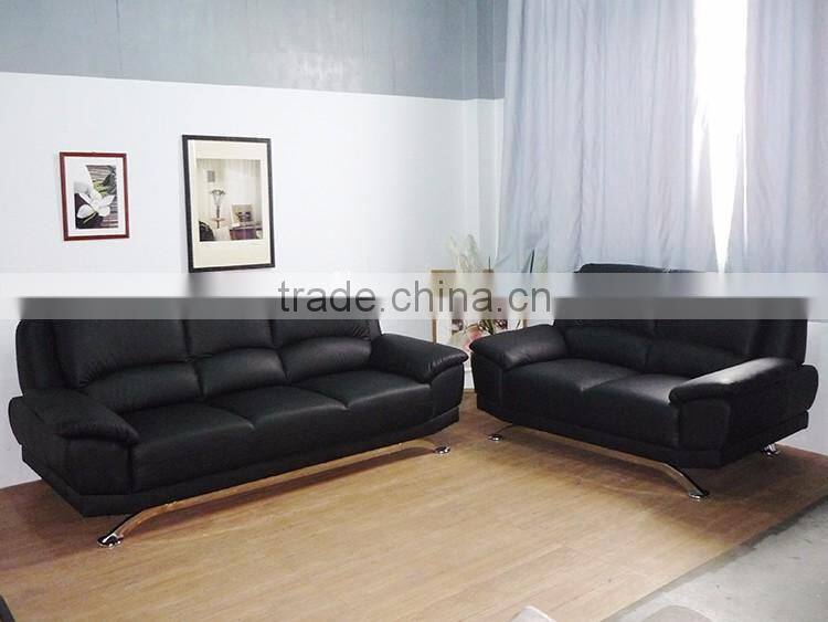2016 New Design Black PU Sofa Furniture For Home & Hotel