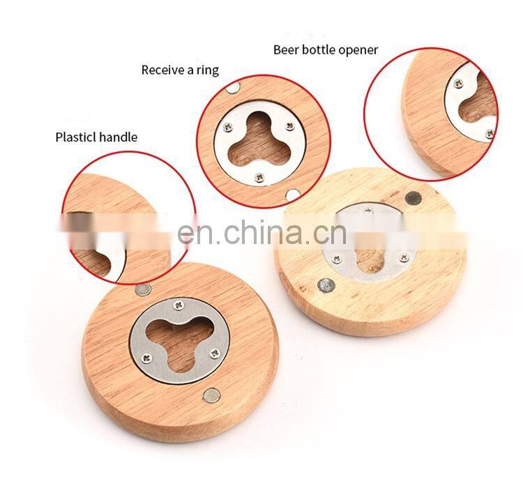 Pinbo Wholesale Wood Bottle Magnet Opener
