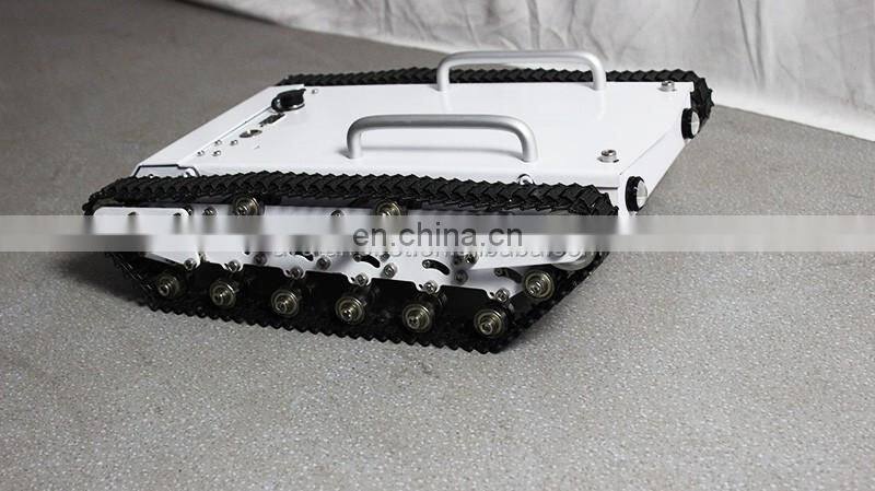120w*2 Rated Power Metal Track Robot Chassis For Education