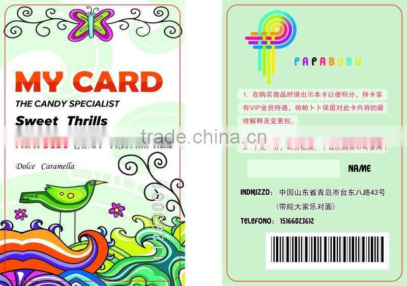 Promotional barcode card