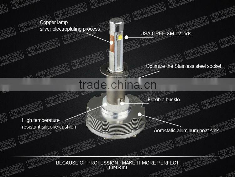 Waterproof top quality high power led headlight bulb h7 for full-size Boat and Tractor