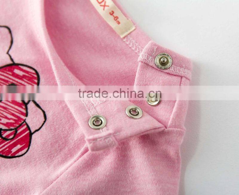 baby rompers babysuit with front print