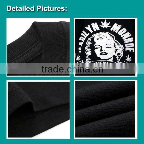 Cotton Custom printing sex Marilyn Monroe picture for t-shirt Men Clothing Bulk Wholesale / China Imports Clothing