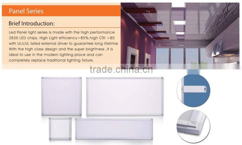1x1ft 2x2ft led panel light with high lumen output popular in supermarket shcools