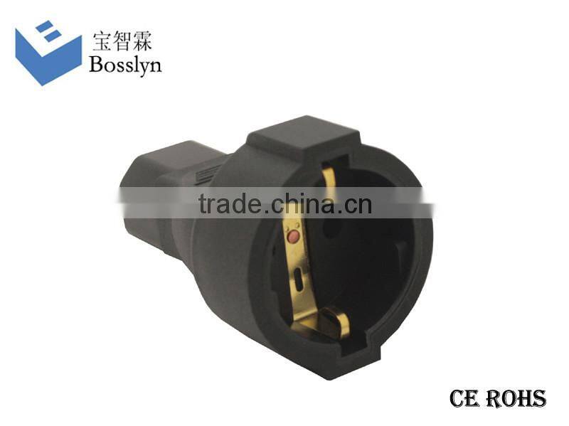 Excellent Quality European SCHUKO 3Pole male Plug to IEC C19 Female Socket
