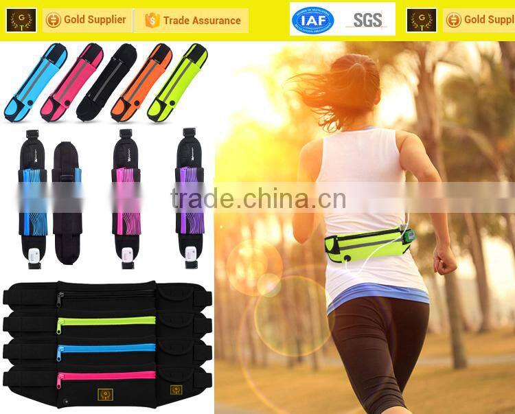 Colorful neoprene waist running belt