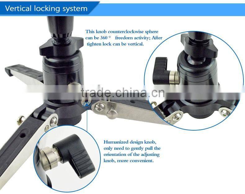 New most stable leg and Professional Telescopic Monopod extendable 5 sections aluminum Fluid video camera monopod