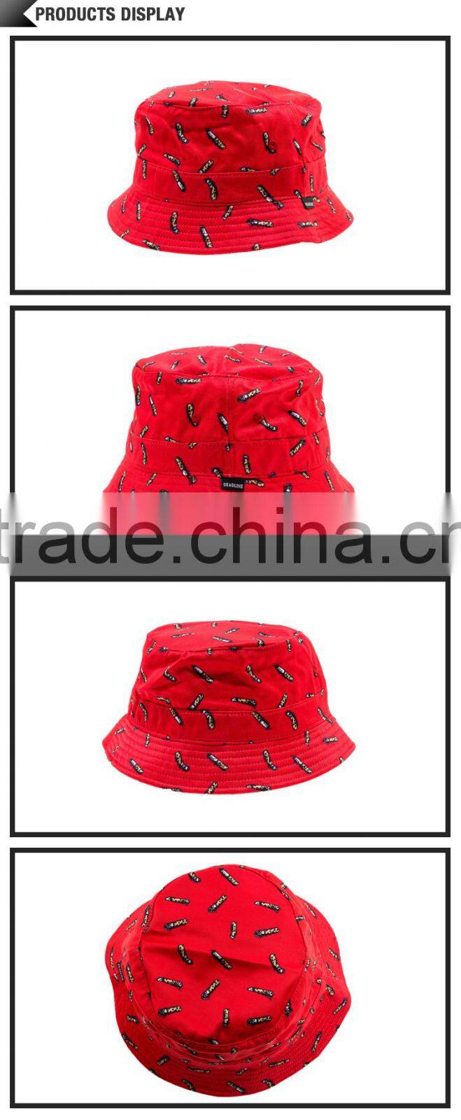 Wholesale customized custom printting bucket hats high quality woven label bucket hats