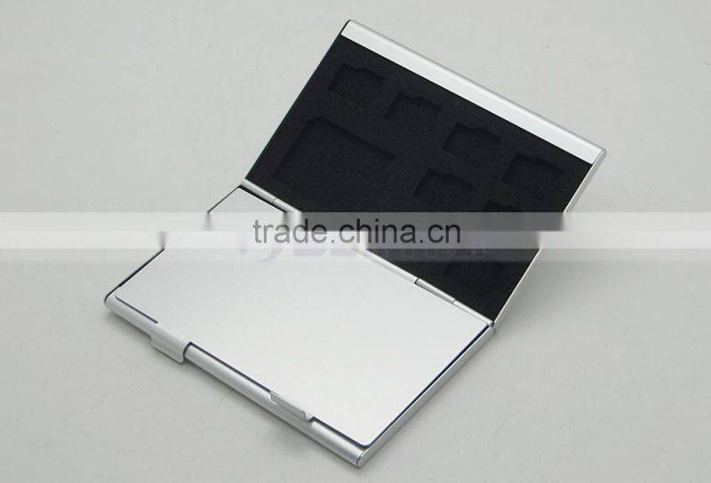 Aluminum Memory Card Case for MicroSD Card SD SDHC CARD 16TF+2SD