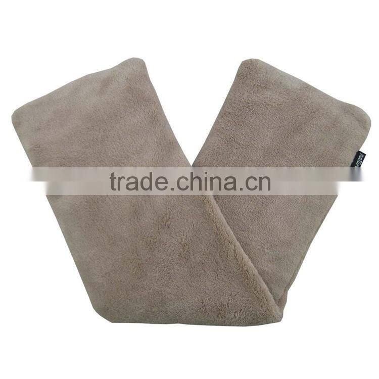 Brown coral fleece wheat heat cold pack made in china