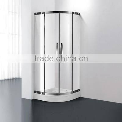 Simple Arc Shaped Glass Bathroom Shower Room