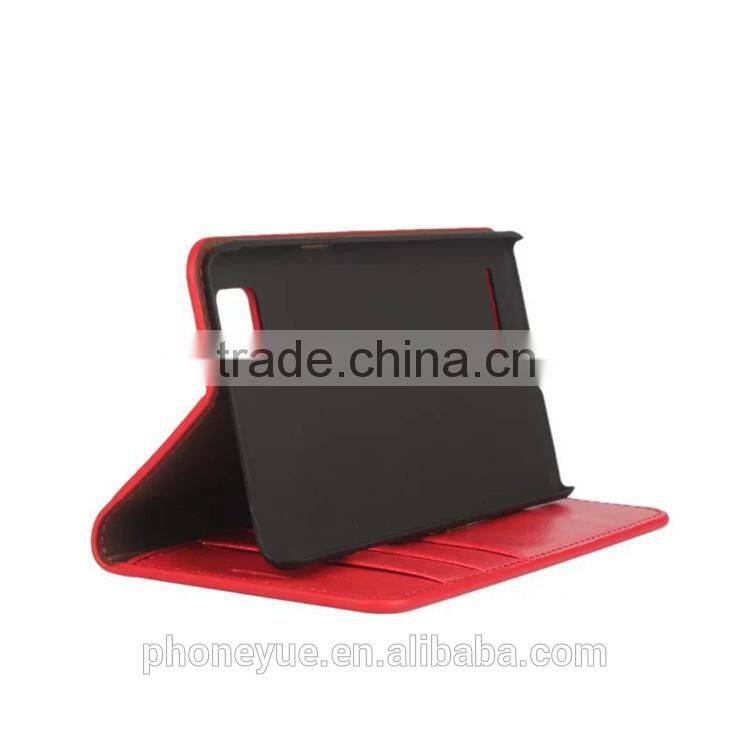 luxury retro style crazy horse ultra slim geniune leather flip cover case for oppo f1