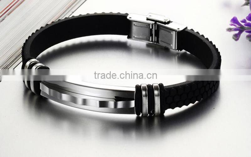 2016 hot sale sports silicone bracelets for men