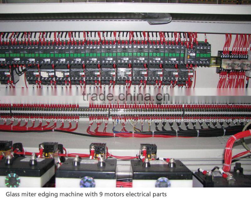 Glass polishing machine/glass miter edging machine with PLC control