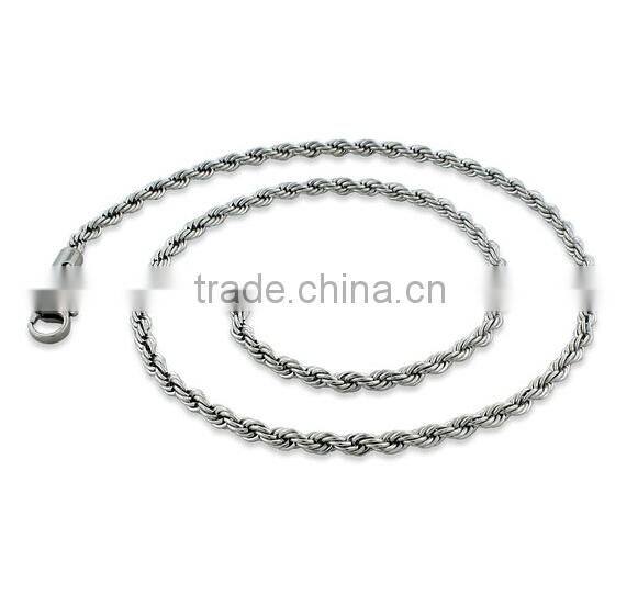Stainless Steel Box Chain Necklace (MA012903)