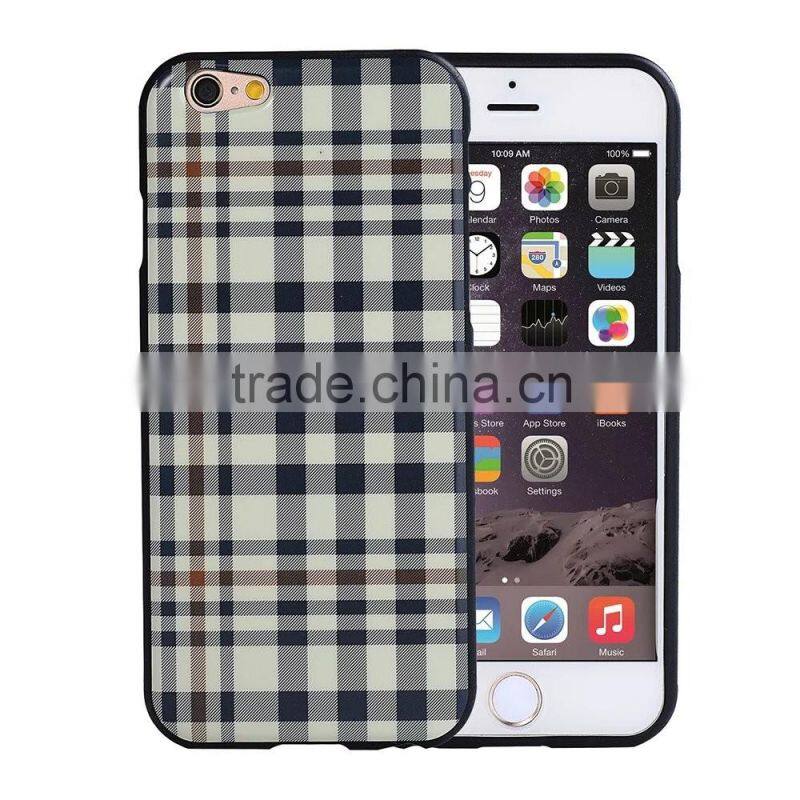 Fashion England Style Check Grain Case for Samsung Note 5 Note 4 E7 A7 A5 TPU Gel Back Cover SLD MT-5805