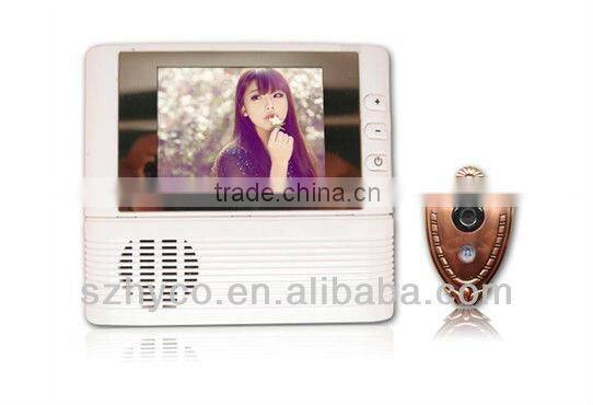 2.8 inch electronic peephole viewer with 3X digital zoom & doorbell function