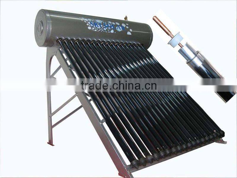 diy solar heating: Integrated & Pressurized solar water heater with Porcelain Enamel inner tank