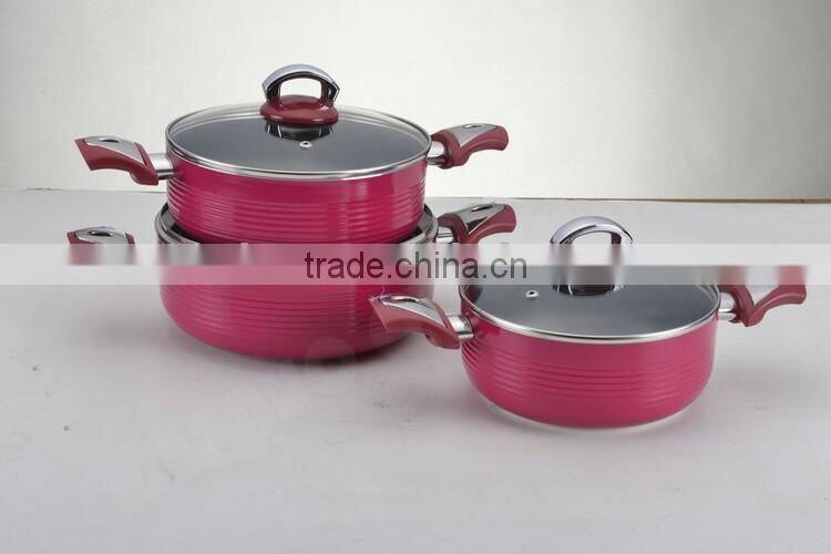 Pressed Aluminium Ceramic Coating High Quality Cookware Ceramic Casserole