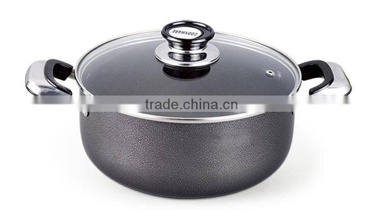 Aluminum powder coating nonstick cookware set