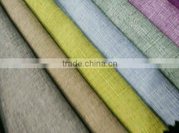 Polyester linen blended fabric for Home textile sofa cloth
