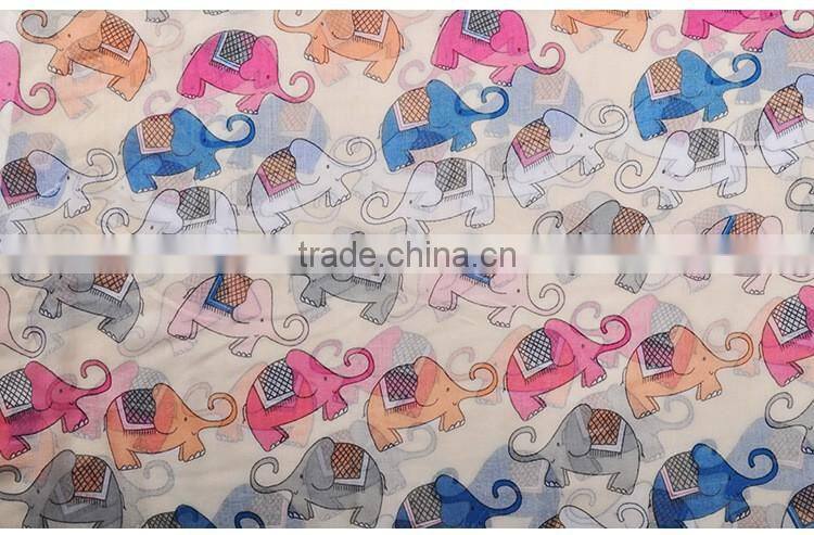 2016 high quality WOMAN SCARF cotton voile scarves solid warm autumn and winter scarf shawl Elephant printed