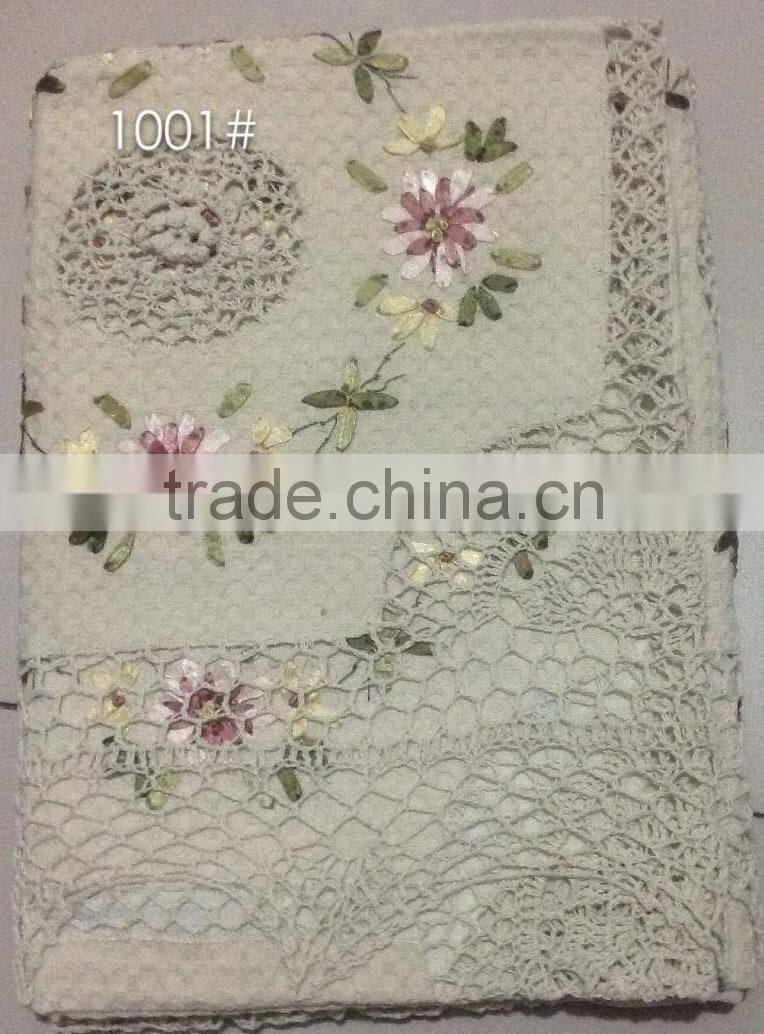 Floral Lace Tablecloths- Assorted Sizes- White And Cream