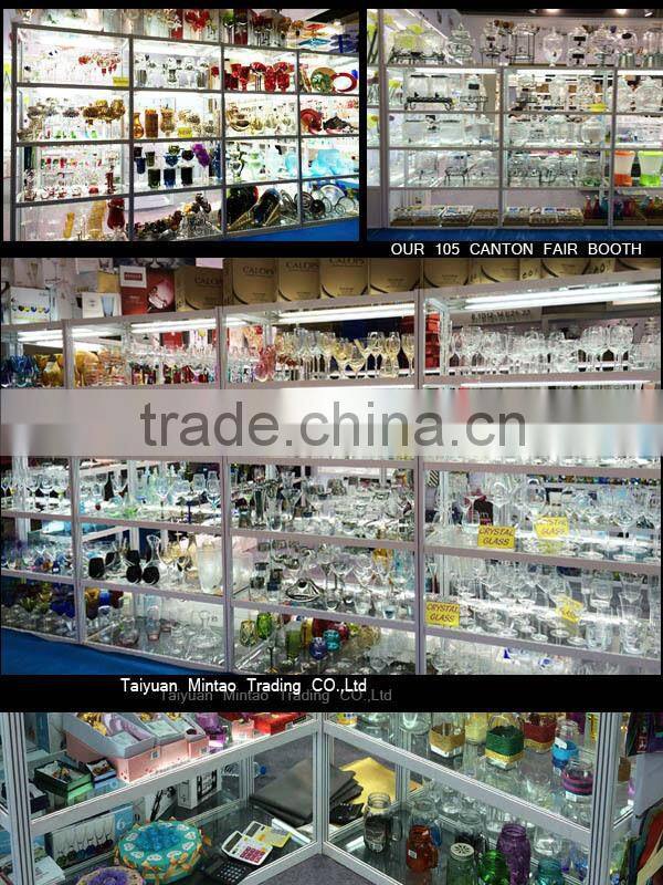 Hot Sale Red Wine Glass with silver or gold deco