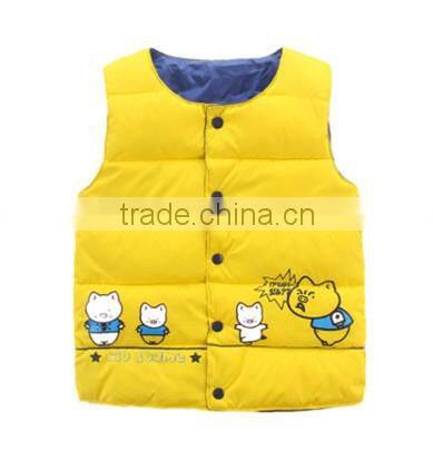 kids red winter padded gilet