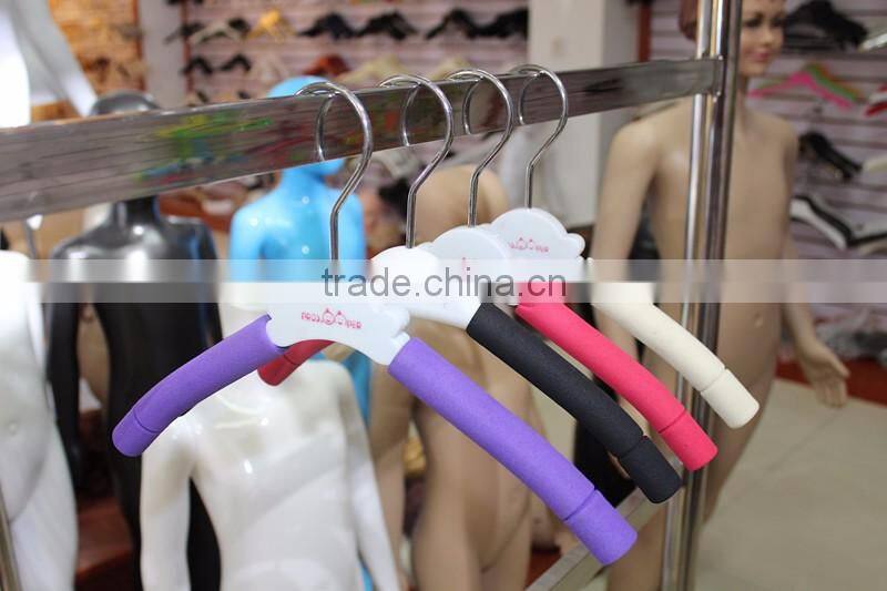 Xu Feng child cheap colorful plastic hanger with sponge factory 801B