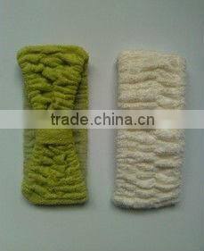 Natural Bamboo Terry Cloth Bath Headband